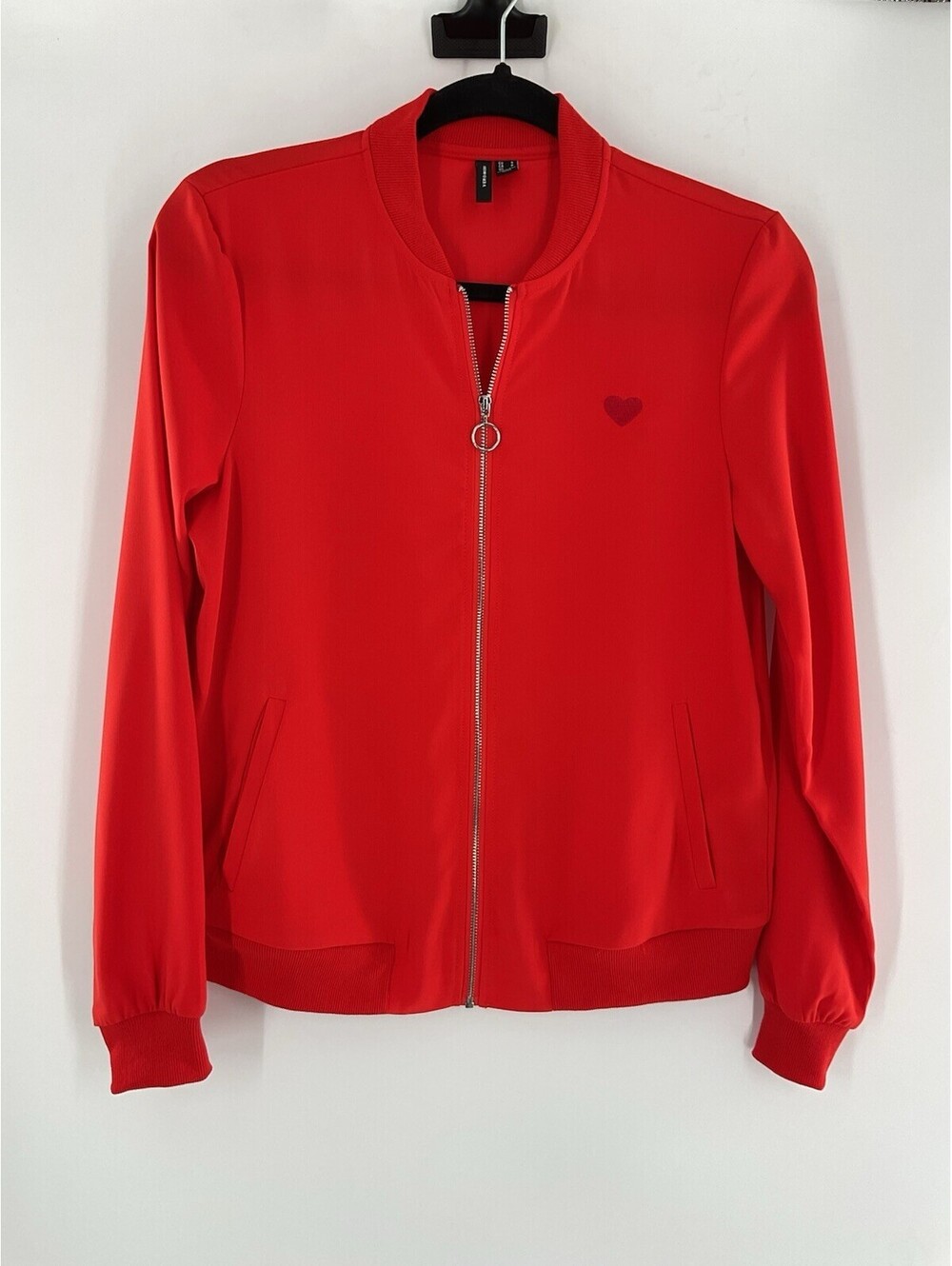 Vero Moda Women’s Size Small Red Full Zip Jacket 135